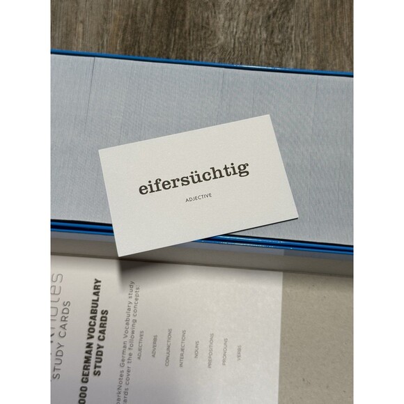2006 Sparknotes German Vocabulary Study Cards 1000 Cards Open Box - Picture 7 of 7